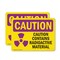 Signmission Radiation & Laser Sign, 7 in H x 10 in W, Plastic, Rectangle OS-2PACK-CR-P-710-L-10163 - alternate 1